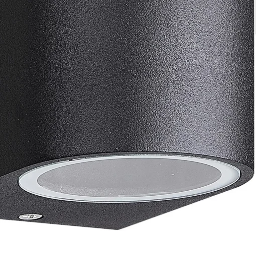 Straluma Buitenlamp up+down zwart afgerond IP54> Wandlampen|Buitenlampen