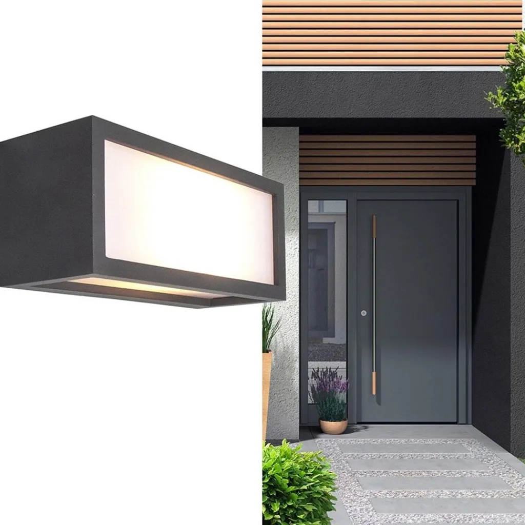 Straluma Buitenlamp Utah antraciet e27 IP65> Wandlampen|Buitenlampen