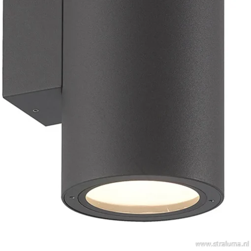 Straluma Buitenlamp Volcano wand grafiet IP65> Wandlampen|Buitenlampen