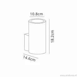 Straluma Buitenlamp Volcano wand grafiet IP65></noscript> Wandlampen|Buitenlampen