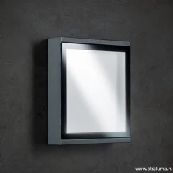 Straluma Buitenlamp wand rechthoek antraciet IP54></noscript> Wandlampen|Buitenlampen