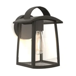 Straluma Buitenlamp wand zwart met helder glas> Wandlampen|Buitenlampen