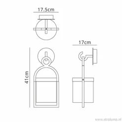Straluma Buitenlantaarn-wandlamp antraciet IP54></noscript> Wandlampen|Buitenlampen