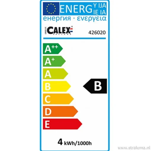 Straluma Calex Barcelona lichtbron titanium 4w e27> Woonkamerlampen|Slaapkamerlampen