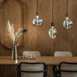 Straluma Calex multipendel plafondbalk 5-lichts E27 pendels zwart><noscript><img width=