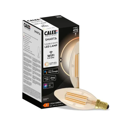 Straluma Calex Smart Kaars B35 Gold> Smart lampen|Calex