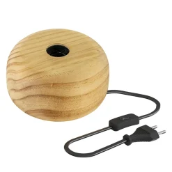 Straluma Calex tafellamp Wood FSC rond> Tafellampen|Calex