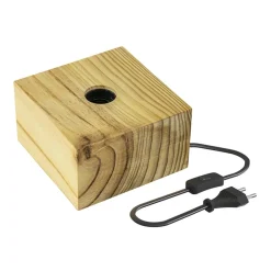 Straluma Calex tafellamp Wood FSC vierkant> Tafellampen|Calex