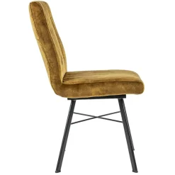 Straluma Chique eetkamerstoel velours goud></noscript> Eetkamerstoelen