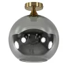 Straluma Chique plafondlamp goud met smoke/titanium glazen bol> Plafondlampen|Luxe Verlichting