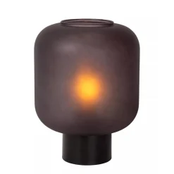 Straluma Chique tafellamp zwart met mat zwart glas> Tafellampen|Design Verlichting