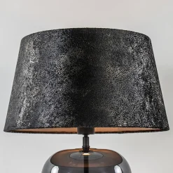 Straluma Chique tafellamp zwart/goud met kap></noscript> Tafellampen|Schemerlampen