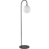 Straluma Chique vloerlamp zwart/goud met opaal glas> Vloerlampen|Luxe Verlichting