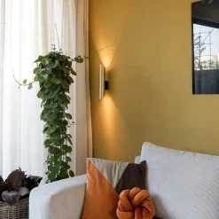 Straluma Chique wandlamp solid brass met zwart up+down></noscript> Wandlampen|Luxe Verlichting