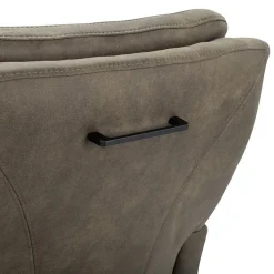 Straluma Comfortabele armstoel olijf groen met wieltjes en handgreep></noscript> Eetkamerstoelen