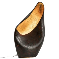 Straluma Decoratieve tafellamp corten brown met goldleaf></noscript> Tafellampen|Decoratieve Verlichting