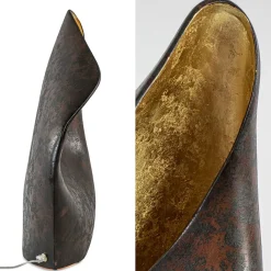 Straluma Decoratieve tafellamp corten brown met goldleaf></noscript> Tafellampen|Decoratieve Verlichting