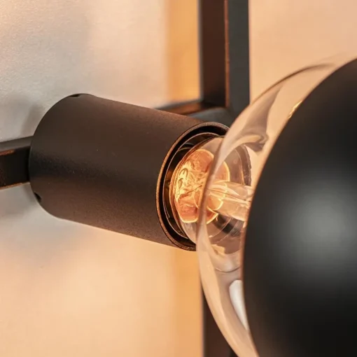 Straluma Decoratieve wandlamp zwart inclusief potten> Wandlampen|Botanische Verlichting