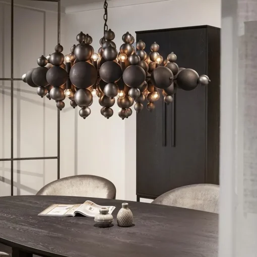 Straluma Design hanglamp Blow ovaal industrial dark> Eettafellampen|Videverlichting