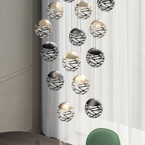 Straluma Design hanglamp Kelly cluster LED zwart> Hanglampen|Videverlichting