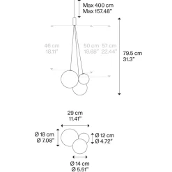 Straluma Design hanglamp Random rose goud glas inclusief LED> Hanglampen|Videverlichting