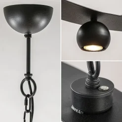 Straluma Design hanglamp textured black ovaal><noscript><img width=