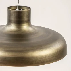 Straluma Design LED hanglamp koepel brushed brons met goldleaf></noscript> Hanglampen|Eettafellampen
