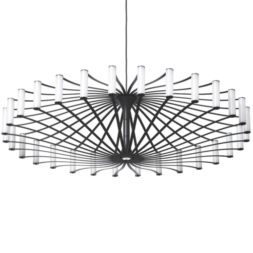 Straluma Design LED hanglamp Wheel zwart 75 cm> Hanglampen|Eettafellampen