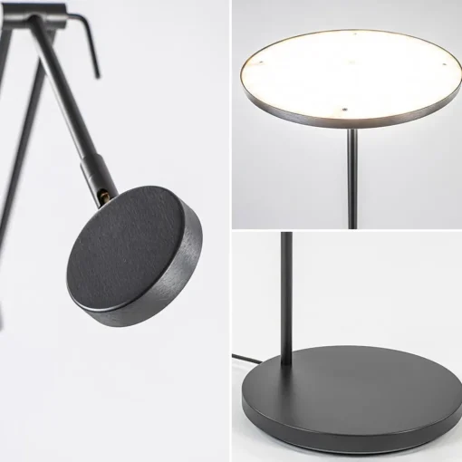 Straluma Design LED uplighter met leesarm zwart geborsteld staal> Vloerlampen|Leeslampen