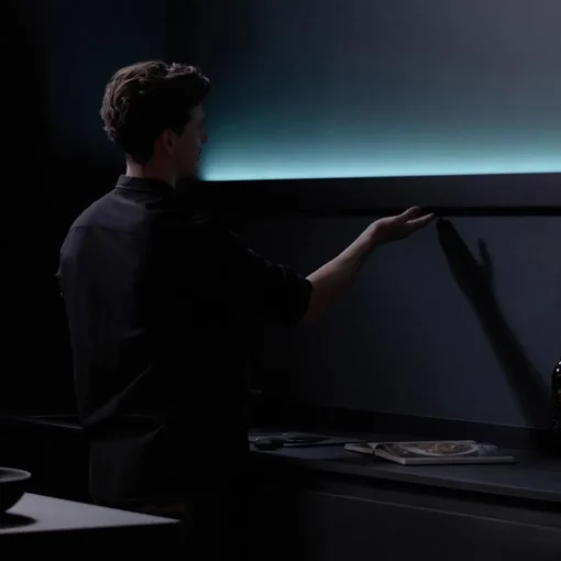 Straluma Design LED wandlamp zwart met Gesture Control 90 cm> Wandlampen|LED Wandlampen