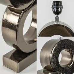 Straluma Design tafellamp Circles brons exclusief kap></noscript> Tafellampen|Lampenvoeten