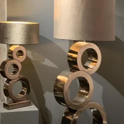 Straluma Design tafellamp Circles brons exclusief kap></noscript> Tafellampen|Lampenvoeten
