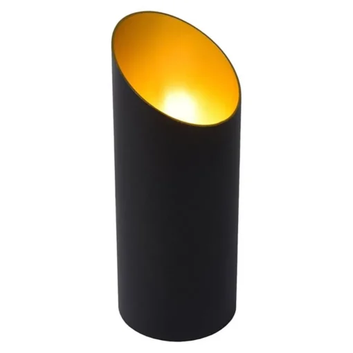 Straluma Design tafellamp uplighter mat zwart met goud> Uplighters|Woonkamerlampen