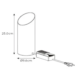 Straluma Design tafellamp uplighter mat zwart met goud></noscript> Uplighters|Woonkamerlampen