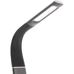 Straluma Design tafellamp zwart met klok en dimbaar LED></noscript> Tafellampen|Bedlampjes