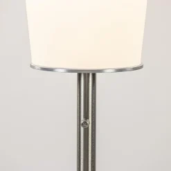 Straluma Design vloerlamp cilinder opaal glas met dimbaar LED></noscript> Vloerlampen|Halverlichting