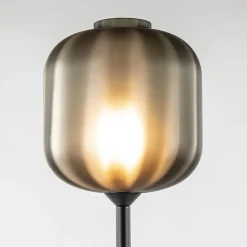 Straluma Design vloerlamp zwart met mat zwarte glazen kap></noscript> Vloerlampen|Design Verlichting