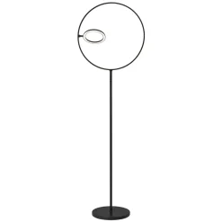 Straluma Design vloerlamp zwart met dubbele LED ring> Vloerlampen|LED Vloerlampen