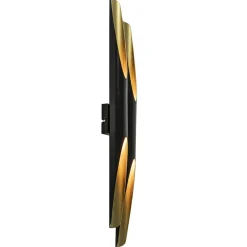 Straluma Design wandlamp Pipes mat zwart met goud> Wandlampen|Design Verlichting