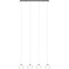 Straluma Dimbare LED hanglamp chroom met helder glas> Eettafellampen|Hanglampen