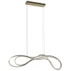 Straluma Dimbare LED hanglamp goud> Hanglampen|Eettafellampen