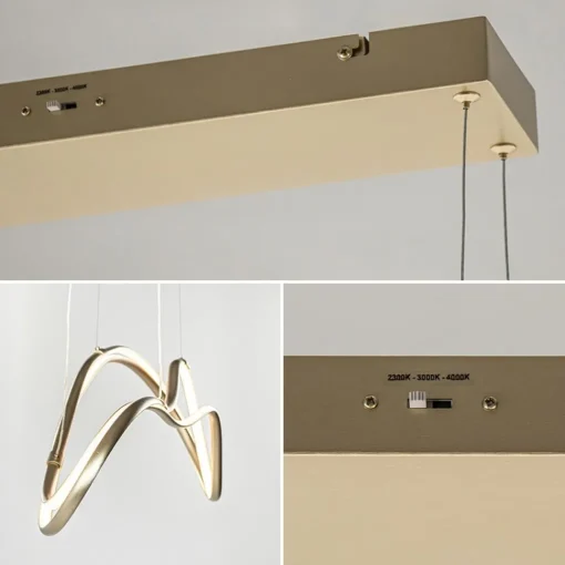 Straluma Dimbare LED hanglamp goud> Hanglampen|Eettafellampen