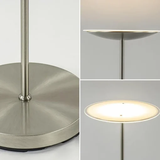 Straluma Dimbare LED uplighter vloerlamp nikkel> Vloerlampen|Uplighters