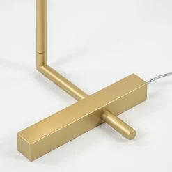 Straluma Dimbare LED vloerlamp met verstelbare kap goud></noscript> Vloerlampen|LED Vloerlampen