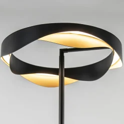 Straluma Dimbare LED vloerlamp zwart met goud></noscript> Vloerlampen|LED Vloerlampen