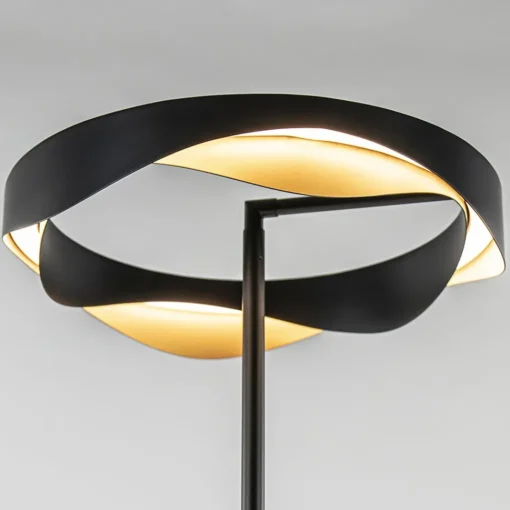Straluma Dimbare LED vloerlamp zwart met goud> Vloerlampen|LED Vloerlampen