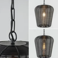 Straluma Draad hanglamp Adeta mat zwart Ø31 cm><noscript><img width=