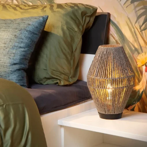 Straluma Draad tafellamp hoogwaardig papier grijs> Tafellampen|Draadlampen