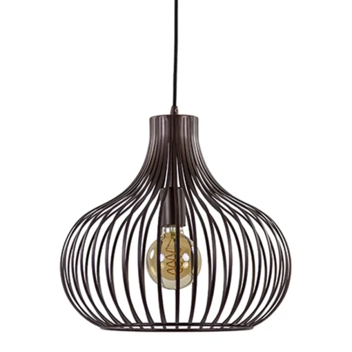 Straluma Draadhanglamp landelijk brons-bruin 38cm> Draadlampen|Pendel Lampen