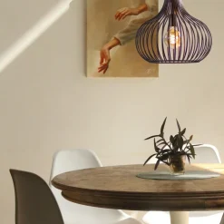 Straluma Draadhanglamp landelijk brons-bruin 38cm></noscript> Draadlampen|Pendel Lampen